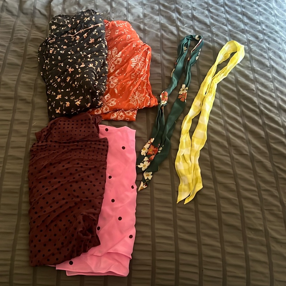 Lot of Madewell bandanas and neck ties